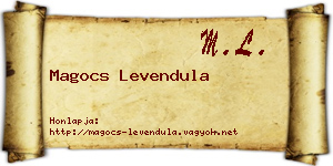Magocs Levendula névjegykártya